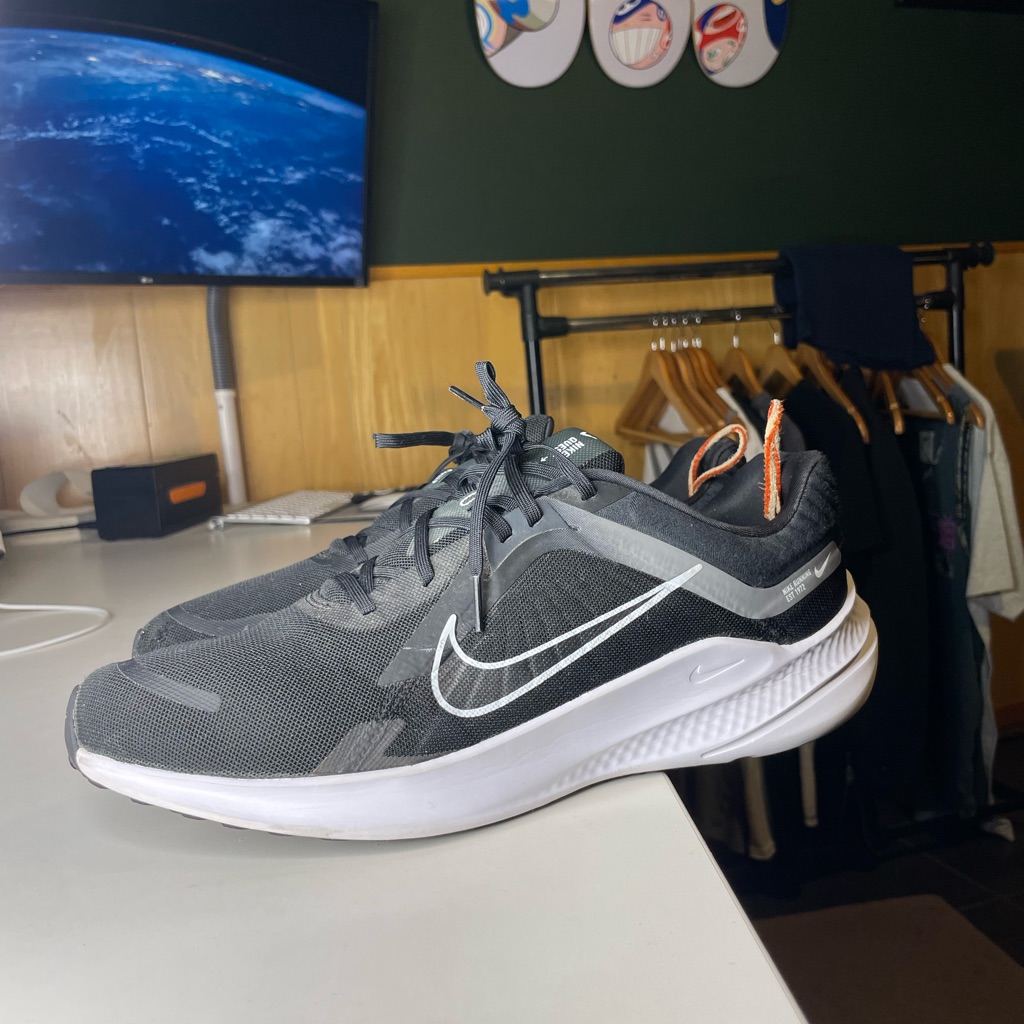 Nike Quest 5 [Dd0204-001] Men Running Shoes Black/Smoke Grey/White Size 13
